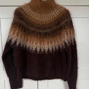 Banana Republic Brown Ombre Turtleneck Sweater